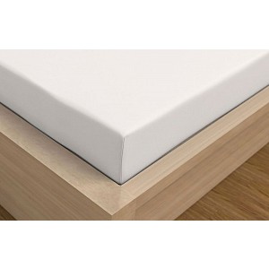 Jersey prostěradlo s lycrou DeLuxe 140x200 bílé