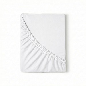 Jersey prostěradlo s lycrou DeLuxe 120x200 bílé