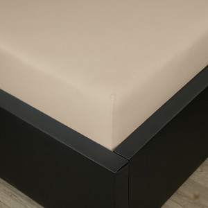 Jersey prostěradlo s lycrou DeLuxe 120x200 světle béžová