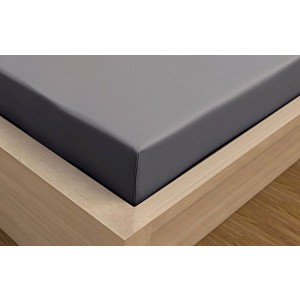 Jersey prostěradlo s lycrou DeLuxe 90x200 tmavě šedé