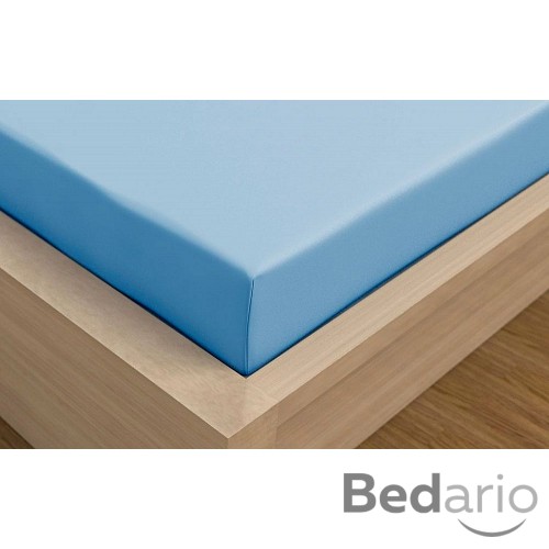 Jersey prostěradlo s lycrou DeLuxe 160x200 světle modré