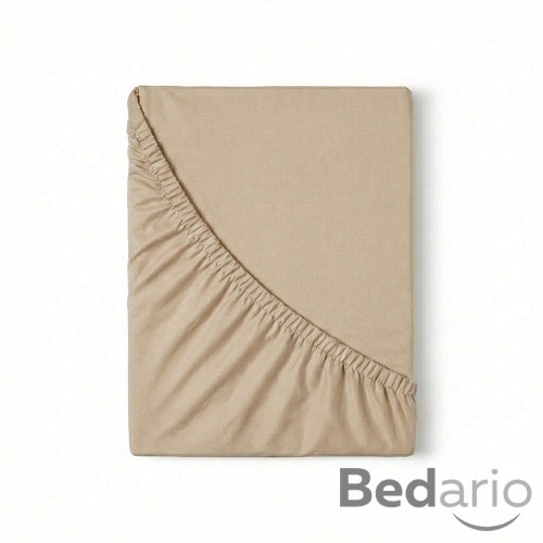 Jersey prostěradlo s lycrou DeLuxe 220x200 světle béžová