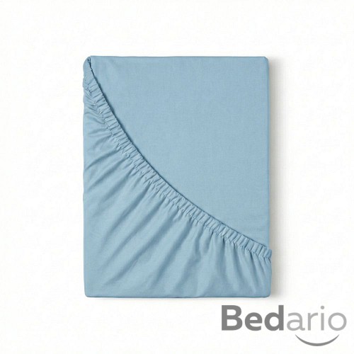 Jersey prostěradlo s lycrou DeLuxe 180x200 světle modré