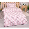 Krepové povlečení DELUXE 140x200+70x90 Retro růžové