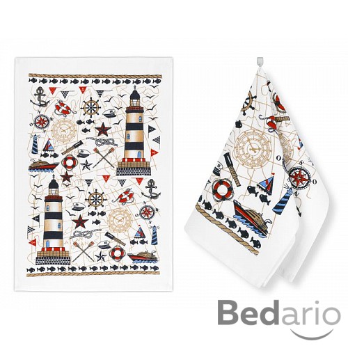 Kuchyňské utěrky - sada 2 kusů - Moře