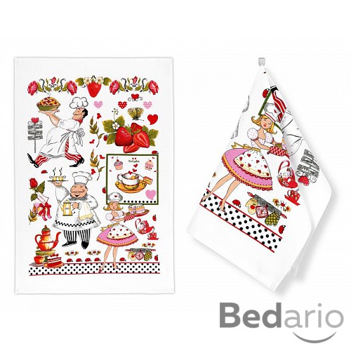 Kuchyňské utěrky - sada 2 kusů - Kuchtík