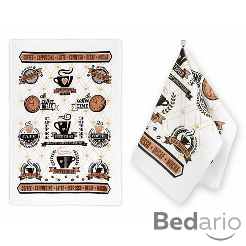 Kuchyňské utěrky - sada 2 kusů - Kavárna