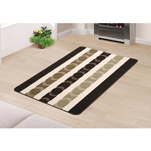 Koberec - běhoun - Hnědé kroužky