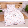 Polybavlněné povlečení DeLuxe 140x200+70x90 Barevní motýli