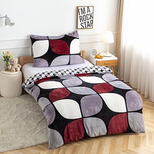 Mikroplyšové povlečení Premium 140x200+70x90 Bunku