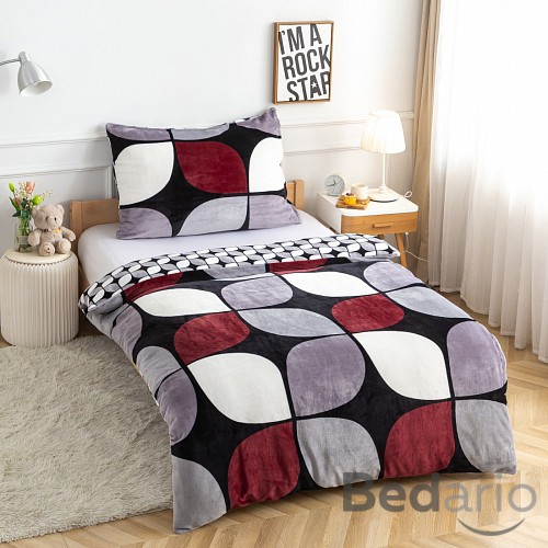 Mikroplyšové povlečení Premium 140x200+70x90 Bunku