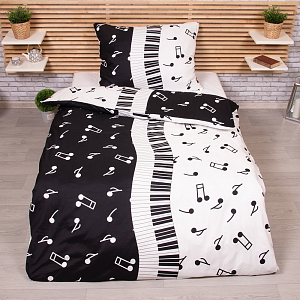 Microtop povlečení 140x200+70x90 Noty