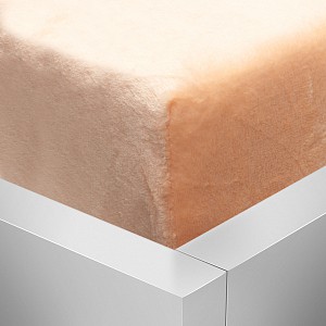 OBOUSTRANNÉ Mikroplyšové prostěradlo DELUXE 90x200 - Lososová