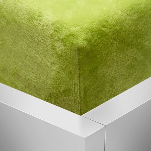OBOUSTRANNÉ Mikroplyšové prostěradlo DELUXE 180x200 - Pistáciová