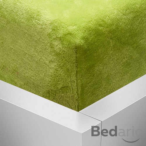 OBOUSTRANNÉ Mikroplyšové prostěradlo DELUXE 180x200 - Pistáciová