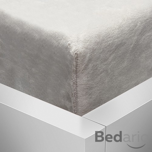 OBOUSTRANNÉ Mikroplyšové prostěradlo DELUXE 180x200 - Světle šedá