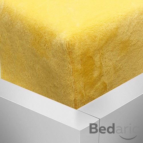 OBOUSTRANNÉ Mikroplyšové prostěradlo DELUXE 180x200 - Žlutá
