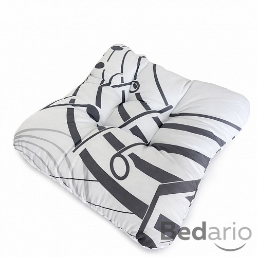 Sedák s provázky na uchycení 40x40 Noty