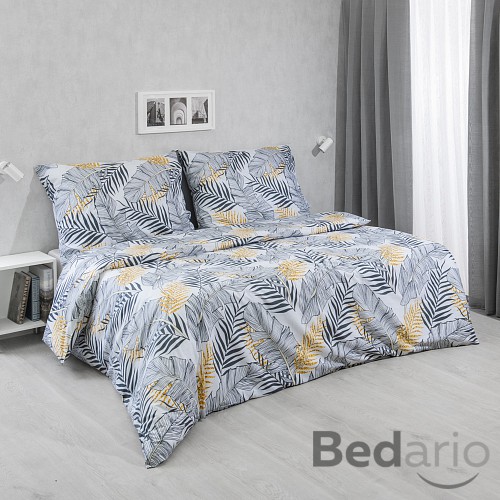 Francouzské bavlněné povlečení 220x200+2x70x90 Irina šedá