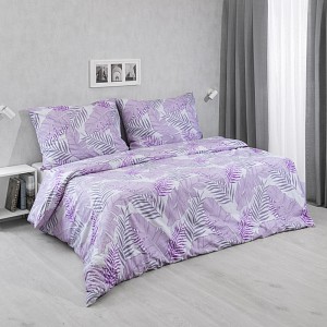 Francouzské bavlněné povlečení 220x200+2x70x90 Irina fialová
