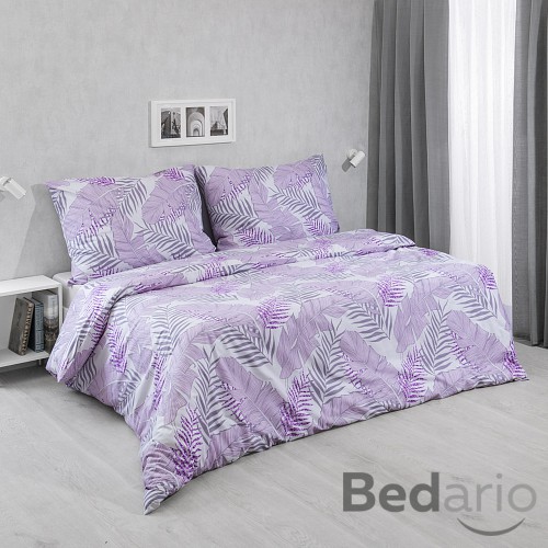 Francouzské bavlněné povlečení 220x200+2x70x90 Irina fialová