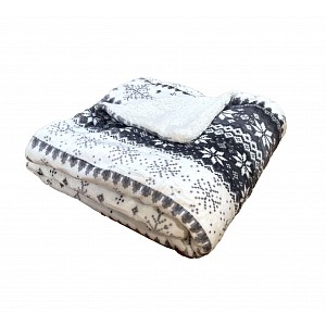 Deka beránek 150x200 - Pictures - Vánoční vločky