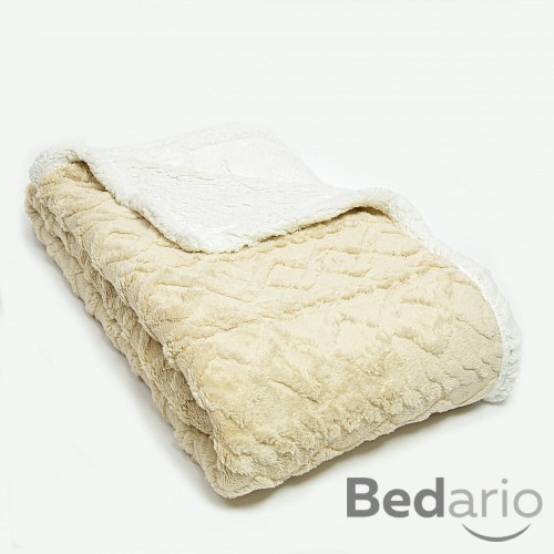 Beránková deka COSY 150x200 - Béžová