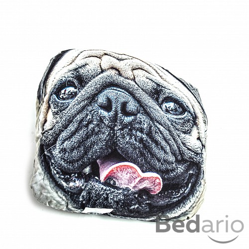 Tvarovaný polštářek - Mopsík