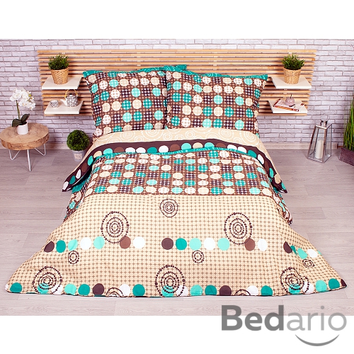 Francouzské povlečení 220x200+2x70x90 Circles