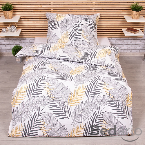 Bavlněné povlečení 140x200+70x90 Irina šedá