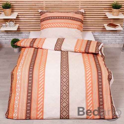 Bavlněné povlečení 140x200+70x90 Cihly