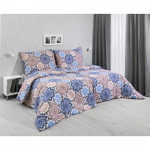 Flanelové povlečení 140x200+70x90 Mandaly modré