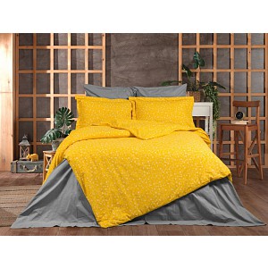 Krepové povlečení DeLuxe 140x200+70x90 Royal orange