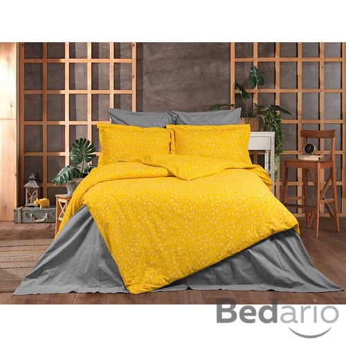 Krepové povlečení DeLuxe 140x200+70x90 Royal orange