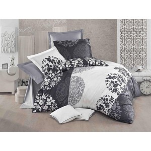 Bavlněné povlečení DELUX GREY FIELDS 140x200+70x90