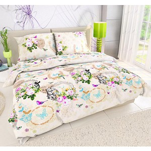 Bavlněné povlečení DELUX ORNELLA 140x200+70x90