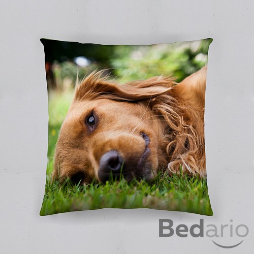 Povlak na polštářek Jezevčík FOTOTISK 40x40