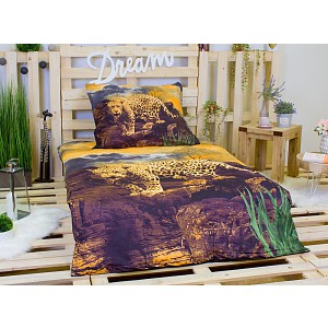 3D povlečení 140x200+70x90 Nespoutaná divočina