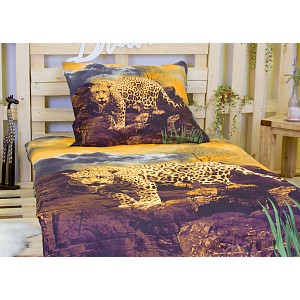 3D povlečení 140x200+70x90 Nespoutaná divočina