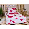 3D povlečení 140x200+70x90 Růže červená