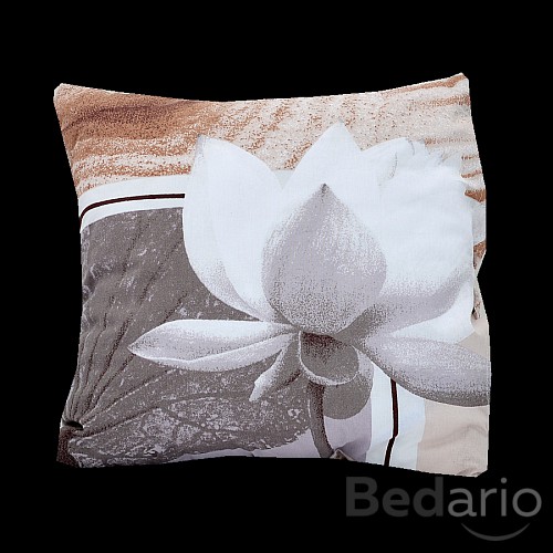 Bavlněný povlak leknín v písku 70x90