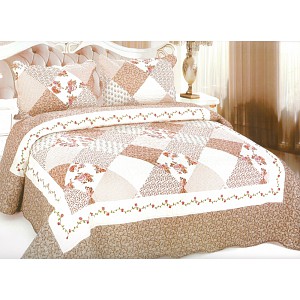 Přehoz na postel s povlaky na polštářky 240x220 + 2x50x70 FRANCE
