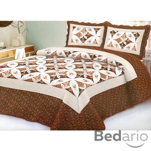 Přehoz na postel s povlaky na polštářky 240x220 + 2x50x70 PALACE