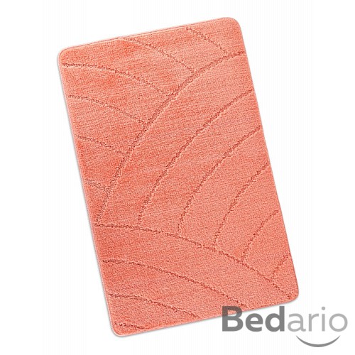 Koupelnová předložka 60x100cm oblouky lososové