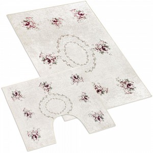 Koupelnová a WC předložka Kytice 3D