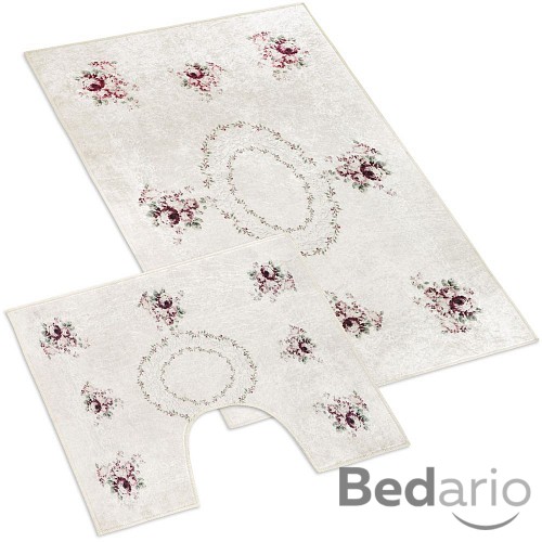 Koupelnová a WC předložka Kytice 3D