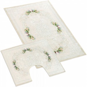 Koupelnová a WC předložka Růžičky 3D