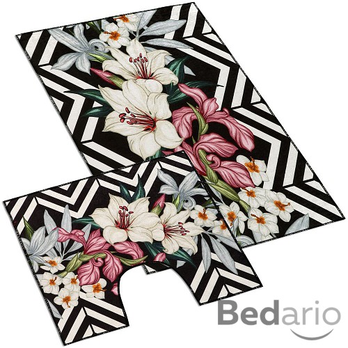 Koupelnová a WC předložka Lilie 3D