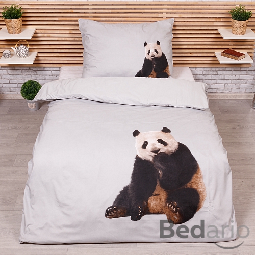 3D povlečení 140x200+70x90 Panda