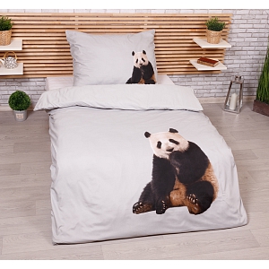 3D povlečení 140x200+70x90 Panda